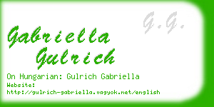 gabriella gulrich business card